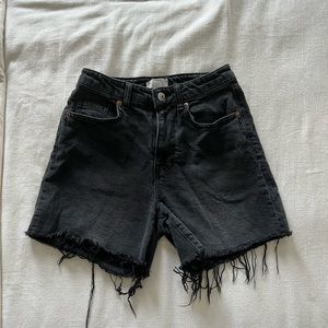 H&M Black Jean Shorts